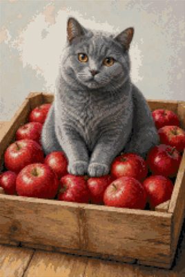 A Cat among the Apples
