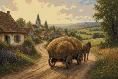 A Hay Cart at Noon