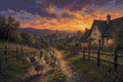 Geese on the Road
