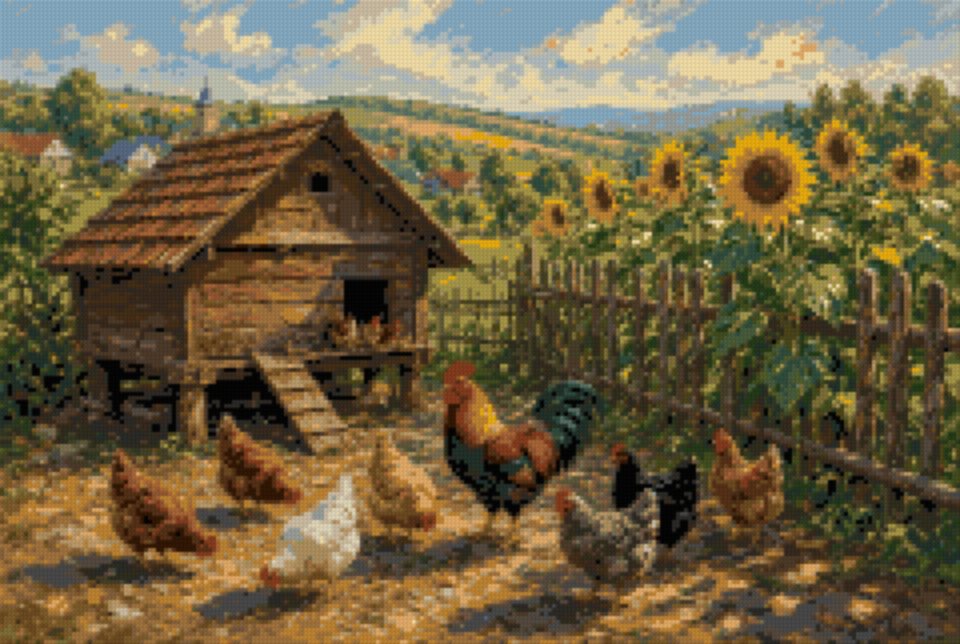 A Yard with Hens