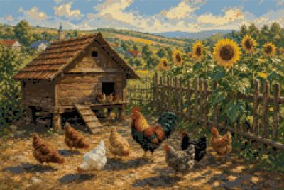 A Yard with Hens